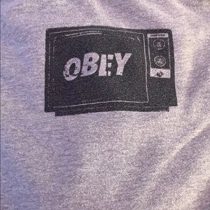 Obey Grey TV Hoodie (men’s m)